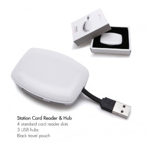 Travelite USB Hub with Card Reader